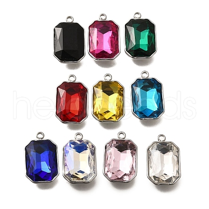 304 Stainless Steel Pendants STAS-Q346-07P-1