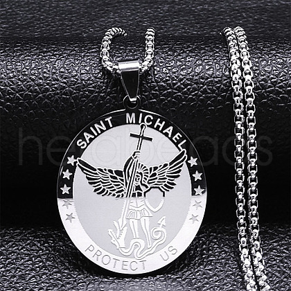 Stainless Steel Box Chain Necklace for Men IO4676-2-1