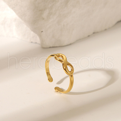 Stainless Steel Cuff Open Rings for Women GR5544-7-1