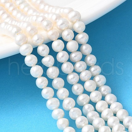 Natural Cultured Freshwater Pearl Beads Strands PEAR-I007-07Q-06C-1