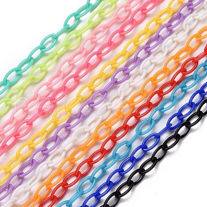 Opaque Acrylic Cable Chains CHAC-P001-02-1