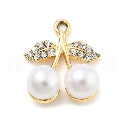 Alloy Rhinestone Pendants FIND-U026-12G-1