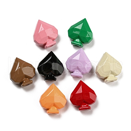 Opaque Baking Paint Acrylic Beads MACR-M031-06-1