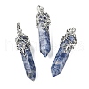 Natural Blue Spot Jasper Pendants G-M450-01P-11-1
