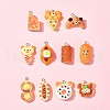 11Pcs 11 Styles Resin Imitation Food Pendants FIND-FS0002-61-9