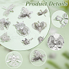   18Pcs 9 Styles Brass Rhinestone Pendants FIND-PH0020-70-4