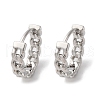 304 Stainless Steel Hoop Earrings EJEW-B142-01P-2