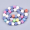 Handmade Polymer Clay Beads Strands CLAY-S092-25-2