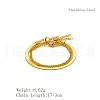 Stylish Stainless Steel Triple-layer Bracelets OB2318-2-4