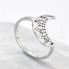 Non-Tarnish 304 Stainless Steel Adjustable Rings RJEW-K245-49P-3