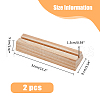 Wood Brooch Storage Holder ODIS-WH0038-129-2