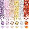   300Pcs 6 Colors Diamond Shape Grade A Cubic Zirconia Cabochons ZIRC-PH0001-43B-02-1