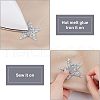Fingerinspire 24Pcs 6 Style Star Glitter Hotfix Rhinestone DIY-FG0002-76-3