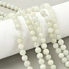 Natural Xiuyan Jade Beads Strands G-Z085-A01-6mm-1