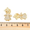 Rack Plating Brass Clear Cubic Zirconia Pendants KK-S379-09G-B-3