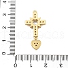 Brass Micro Pave Clear Cubic Zirconia Pendants KK-L228-35G-3