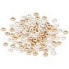 BENECREAT 120Pcs 2 Colors Alloy Spacer Beads. Textured FIND-BC0005-38-1