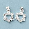 Brass Cubic Zirconia Pendant KK-K273-07S-1