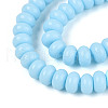 Opaque Spray Painted Glass Beads GLAA-ZX008-8mm-18J-3