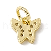 Brass Micro Pave Cubic Zirconia Charms ZIRC-F132-16G-2