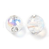 Plating Acrylic Rhinestone Beads OACR-S145-06-3