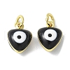 Brass Enamel Charms KK-S518-03D-G-1