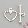925 Sterling Silver Toggle Clasps STER-S002-61-2