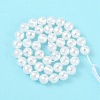 Electroplated Shell Pearl Beads Strands BSHE-C007-A01-01-3