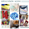   6.5 Yards Gradient Color Polyester Pom Pom Ball Fringe Lace Trims SRIB-PH0001-41-6
