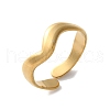 304 Stainless Steel Open Cuff Rings for Women STAS-D085-08G-4