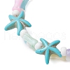 3Pcs Synthetic Turquoise  Beads Stretch Bracelets for Women BJEW-JB11945-4