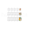BENECREAT 36Pcs 3 Styles Transparent PVC Box CON-BC0007-45-7