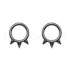 316L Surgical Stainless Steel 3 Spike Cartilage Earrings WG02E4B-02-4