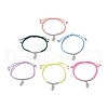 6Pcs 6 Colors Summer Beach Adjustable Nylon Braided Cord Bracelets BJEW-JB10458-1