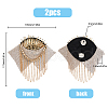 SUPERFINDINGS 2Pcs Iron Fashion Tassel Epaulette FIND-FH0008-10B-2