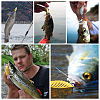 SUPERFINDINGS 12 Pcs 6 Styles Zinc Alloy Fishing Bait Jig Head Spoon Lure FIND-FH0001-61-5