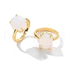 Hexagon Opalite Finger Rings RJEW-B113-02G-03-2