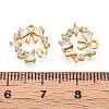 Brass Micro Pave Cubic Zirconia Charms KK-N263-78A-G-3