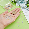 DICOSMETIC 100Pcs 2 Metal Colors Long-Lasting Plated Brass Filigree Charm KK-DC0004-11-3