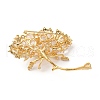 Brass Micro Pave Cubic Zirconia Findings KK-D378-30G-2