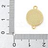 Brass Pave Natural White Shell Connector Charms KK-S522-03C-G-3