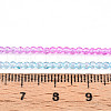 Transparent Gradient Color Glass Beads Strands GLAA-H021-01A-21-5