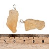 FINGERINSPIRE 16Pcs Rough Raw Natural Citrine Pendants G-FG0001-08-2