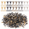 GOMAKERER 300Pcs 5 Colors Brass Interlocking Clasps FIND-GO0002-45-1