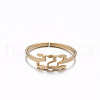 Number 201 Stainless Steel Adjustable Cuff Rings FS-WG22891-03-2