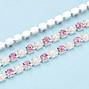 Iron Rhinestone Cup Chains CH-N005-02G-1