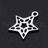 Non-Tarnish 201 Stainless Steel Laser Cut Charms STAS-S105-T897-1-2
