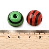 Printed Schima Wood Beads WOOD-L022-03B-01-3