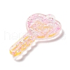 Acylic Pendant with Glitter Powder OACR-H035-01B-2