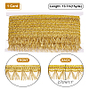 Polyester Fringe Ribbons OCOR-WH0091-70-2